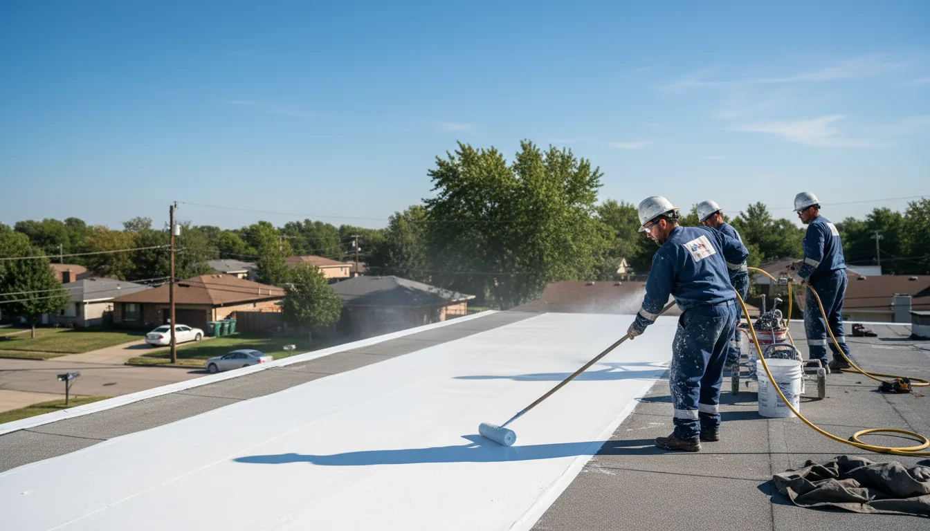 Commercial roof coating in Midway, GA near me